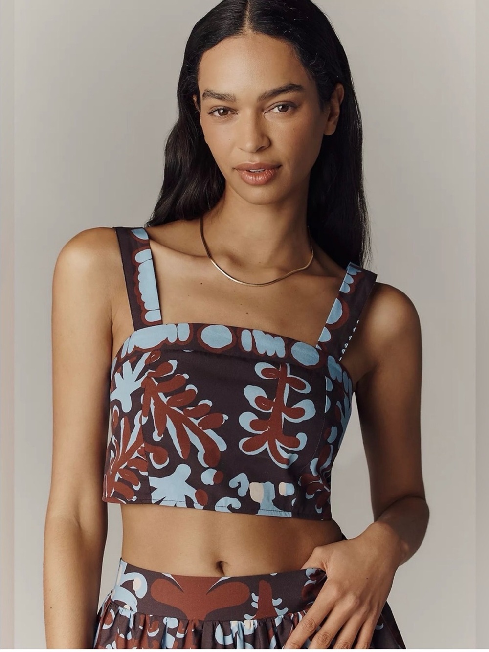 NWT Maeve Cotton Crop Top